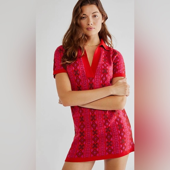 Free People Dresses & Skirts - Free People Kitt Sweater Minidress, Medium V-neck
